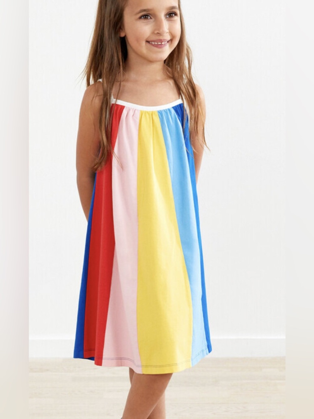 Hanna Andersson Rainbow Twirl Panel Dress